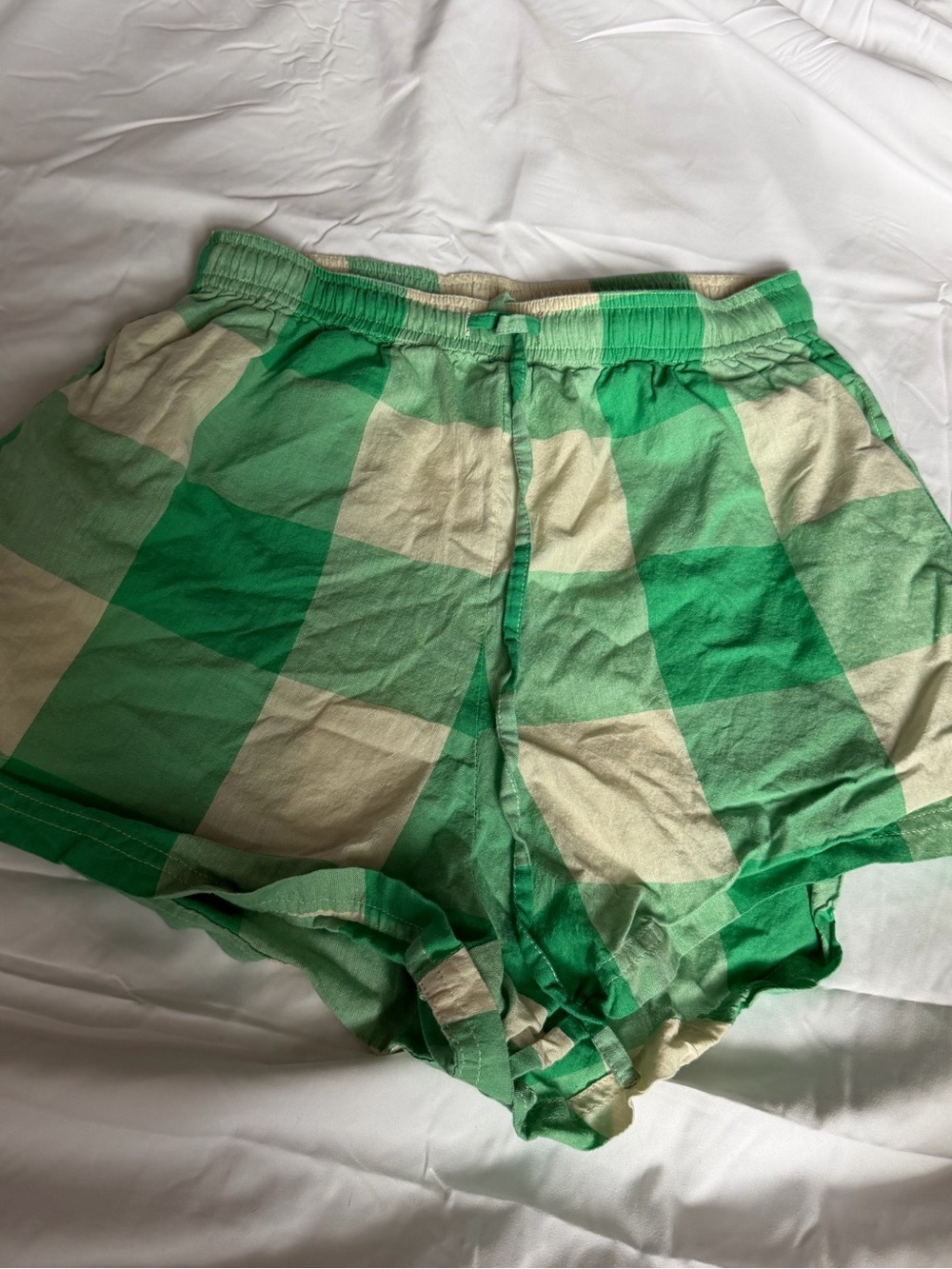 Zulu & Zephyr Green Checkered Athletic Shorts